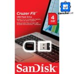 SANDISK MEMORIA USB 4GB CRUZER FIT 2.0 - SDCZ33-004G-B35