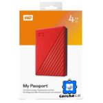 WD DISCO DURO PORTÁTIL 4TB - MY PASSPORT - ROJO - CIFRADO - WDBPKJ0040BRD-WESN