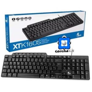 XTECH TECLADO MULTIMEDIA USB ESP NEGRO - XTK-160S