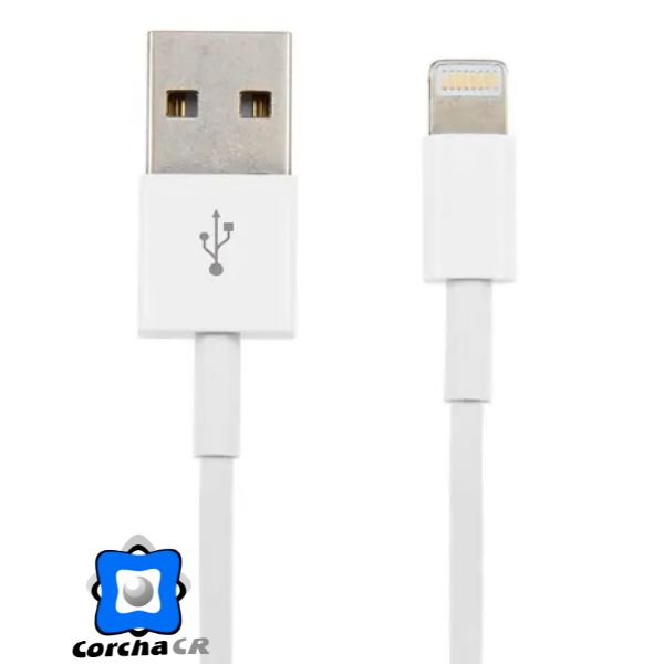 ARGOM CABLE LIGHTNING USB - 3 PIES / 1 M BLANCO - ARG-CB-0037