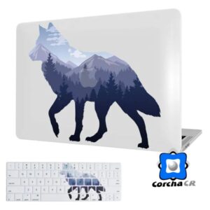 VAESIDA CARCASA RIGIDA MACBOOK AIR DE 13″ A2179/A1932 – LOBO MONTAÑA