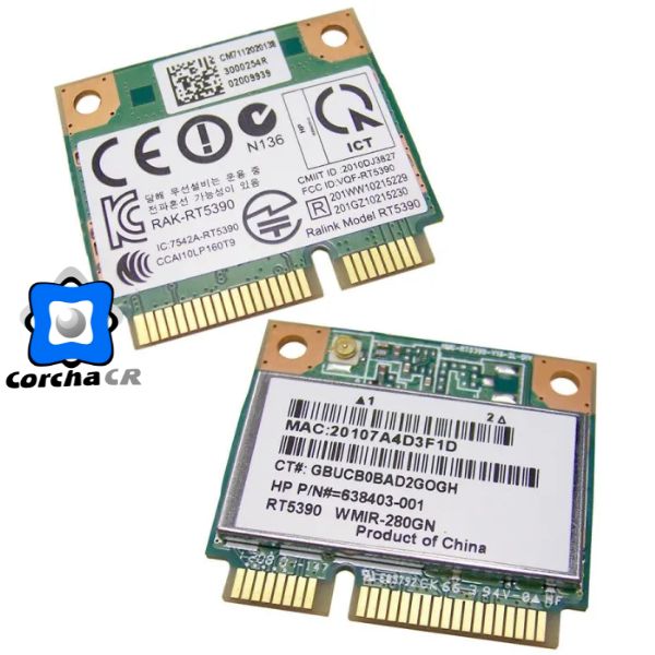 HP TARJETA MINI WIFI PCIE 638403-001 (USADO)