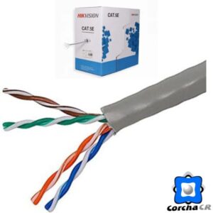 HIKVISION CABLE UTP CAT5E GRIS 99.95% COBRE CCTV (X METRO) – DS-1LN5E-E/E