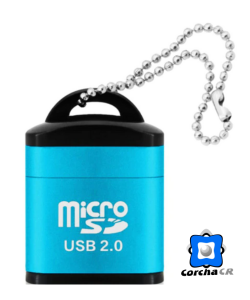 NICEOL LECTOR DE TARJETAS MICRO SD/TF USB 2.0 - CELESTE - 2428