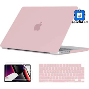 EOOCOO CARCASA RIGIDA MACBOOK PRO DE 14.2″- A2442 – ROSA CLARO