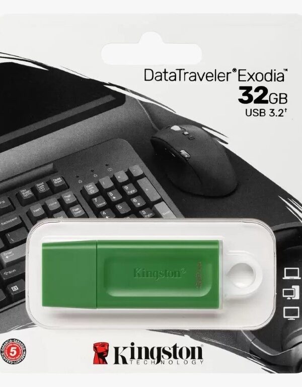 KINGSTON MEMORIA USB 32GB EXODIA VERDE – KC-U2G32-7GG
