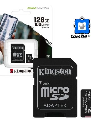 KINGSTON TARJETA MICRO SDHC 128GB C/ADAPTADOR CLASE 10 – SDCS2/128GB