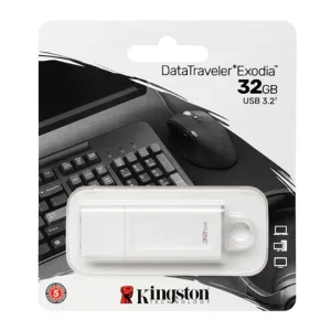 KINGSTON MEMORIA USB 32GB  EXODIA BLANCA – KC-U2G32-5R
