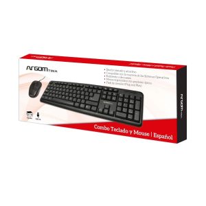 ARGOM TECLADO Y RATON USB COMBO CLASICO ESPAÑOL - ARG-KB-7418