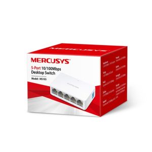 MERCUSYS SWITCH ETHERNET 5 PUERTOS ESCRITORIO 10/100MBPS - MS105