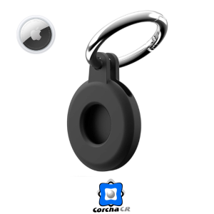 KURUMO FUNDA PROTECTORA DE SILICONA PARA AIRTAG NEGRO – 3491