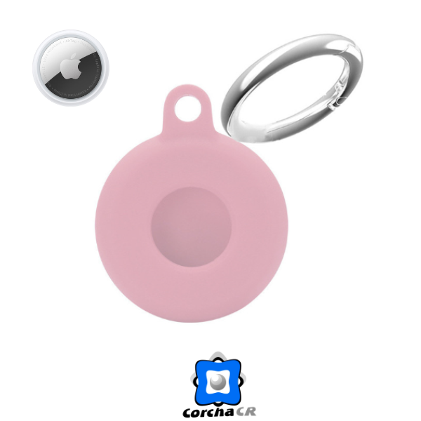 KURUMO FUNDA PROTECTORA DE SILICONA PARA AIRTAG ROSA – 3492