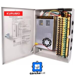 KURUMO FUENTE DE PODER CENTRALIZADA 12V 30AMP 18CH FLM - PS12V30A-18CH