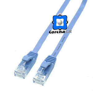 CABLIX PATCH CORD CAT6 3FT. (30 CM) CELESTE PLANO – MC6FLAT-01F03B