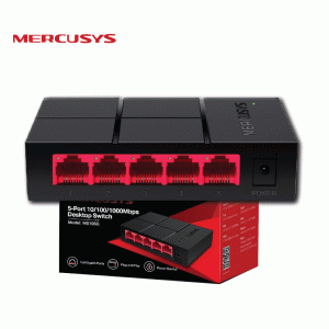 MERCUSYS SWITCH ETHERNET 5 PUERTOS ESCRITORIO GIGAPORT 10/100/1000MBPS - MS105G