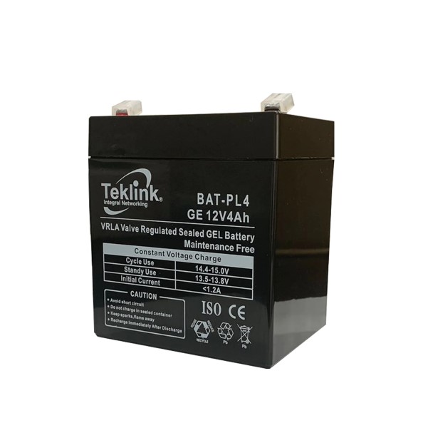 TEKLINK BATERIA SELLADA RECARGABLE GE 12V - 4Ah - BAT-PL4