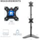 VIVO SOPORTE ESCRITORIO PARA MONITORES DUAL 32" APILADOS - STAND-V002L