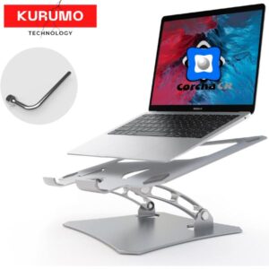 KURUMO BASE PARA LAPTOP PLEGABLE E0B08-01 PLATEADO 10"A 17" - 2208
