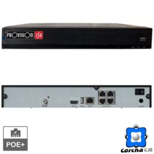 PROVISION GRABADOR NVR - 4 CANALES 5MP STAND ALONE POE H.265 - NVR5- 4100PX+ (MM)