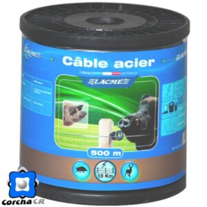 LACME CABLE DE ACERO GALVANIZADO ROLLO 500 METROS PARA CERCA ELECTRICA - 633.400
