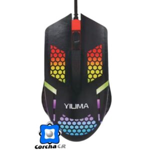 YILIMA MOUSE GAMER COLORFUL USB NEGRO - QS-103