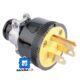 EAGLE ENCHUFE PARA EXTENSION REDONDO 3 PINES 15A 110V NEGRO - 1709