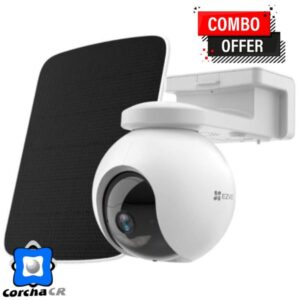 EZVIZ COMBO CAMARA VIGILANCIA WI-FI PARA EXTERIOR CB8 2K 4MM - BATERIA – CS-CB8/SP-R105 3MP Y PANEL (TYPE-C)