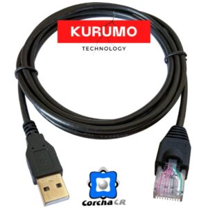 KURUMO CABLE DE COMUNICACIONES SAI DE SEÑAL SIMPLE USB A RJ50 1.8M/6FT – 5436