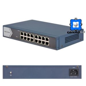 HIKVISION SWITCH 16 PUERTOS GIGABIT RJ45 ESCRITORIO L2 - DS-3E0516-E (O-STD)