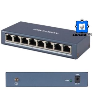 HIKVISION SWITCH 8 PUERTOS GIGABIT RJ45 ESCRITORIO L2 - DS-3E0508-E (O-STD)