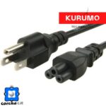 KURUMO CABLE ALIMENTACION AC TIPO TREBOL PARA CARGADORES - 4590