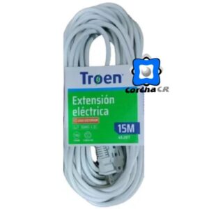 TROEN EXTESION ELECTRICA 15MTS 110V BLANCA 16AWG X 2C - B136-RO2723-15-G-UL
