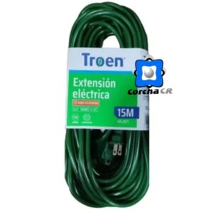 TROEN EXTESION ELECTRICA 15MTS 110V VERDE 16AWG X 2C - V136-RO2723-15-G-UL