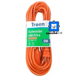 TROEN EXTESION ELECTRICA 8MTS 110V NARANJA 16AWG X 2C - N136-RO2723-8-UL