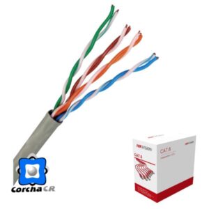 HIKVISION CABLE UTP CAT6 GRIS 100% COBRE REDES Y CCTV (X METRO) – DS-1LN6UEC0