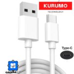 KURUMO CABLE TIPO C MACHO A USB MACHO 2.0 BLANCO 55CM – 3157