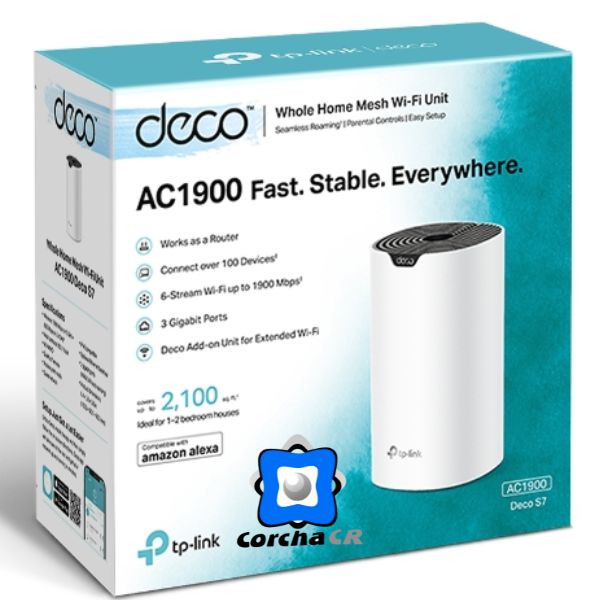 TP LINK SISTEMA WIFI WHOLE MESH DECO S7 (1-PACK) - AC1900