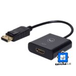 UNNO ADAPTADOR DISPLAY PORT MACHO A HDMI HEMBRA 15CM - AD3004BK