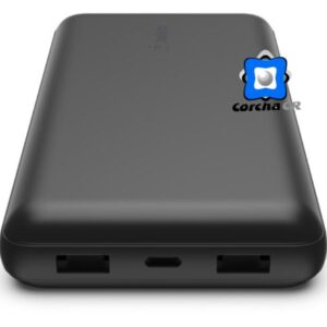 BELKIN POWER BANK 20000MAH NEGRA 2USB + TIPO C 15V - BPB012BTBK