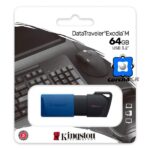 KINGSTON MEMORIA USB 64GB EXODIA M 3.2 GEN 1 – NEGRA/AZUL – DTXM/64GB