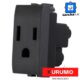 KURUMO TOMACORRIENTE 1 MODULO 15A-120V NEGRO 2P+T - 1267