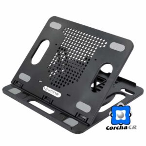 UNNO BASE ERGONÓMICA PARA LAPTOP AJUSTABLECON SOPORTE PARA CELULAR - NC6115BK
