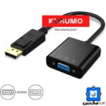 KURUMO ADAPTADOR DISPLAY PORT MACHO A VGA HEMBRA 6" - FC-8817