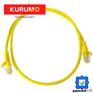KURUMO PATCH CORD CAT6E 5FT. (1.5MTS) AMARILLO AWG23 – XXL-1.5M