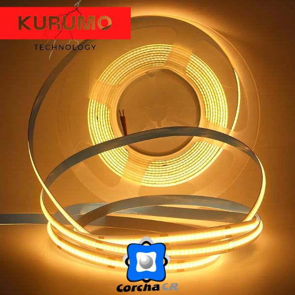 KURUMO TIRA LED 12V BLANCA 5MTS SIN FUENTE - LED-COB320-12V