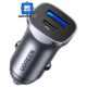 UGREEN CARGADOR P/ CARRO 24W TIPO-C + USB GRIS DUAL - CD130 30780