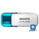 ADATA MEMORIA USB 64GB 2.0 CON CAPUCHA BLANCA + CELESTE - AUV240-64G-RWH