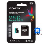 ADATA TARJETA MICRO SDHC 256GB C/ADAPTADOR PREMIER PRO 4K – AUSDX256GUI3V30SA2-RA1