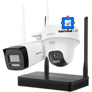 HIKVISION KIT DE SEGURIDAD 2 CÁMARAS IP 2MP + GRABADOR - DS-J142(STD)/NKS422W02H