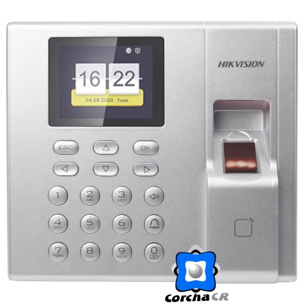 HIKVISION CONTROL DE ACCESO DE HUELLA DIGITAL CON LECTOR DE TARJETAS M1 TECLADO Y PANTALLA - DS-K1T8003MF(O-STD)